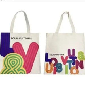 NEW Louis Vuitton Shenzhen Museum Limited Edition Shopping ECO Canvas Tote Bag